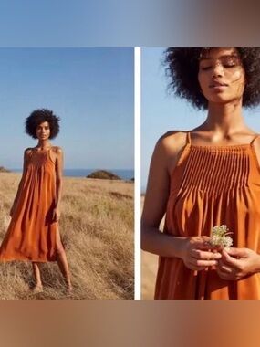 Christy Dawn | Elegant Rust Maxi Dress, Size XS ✨